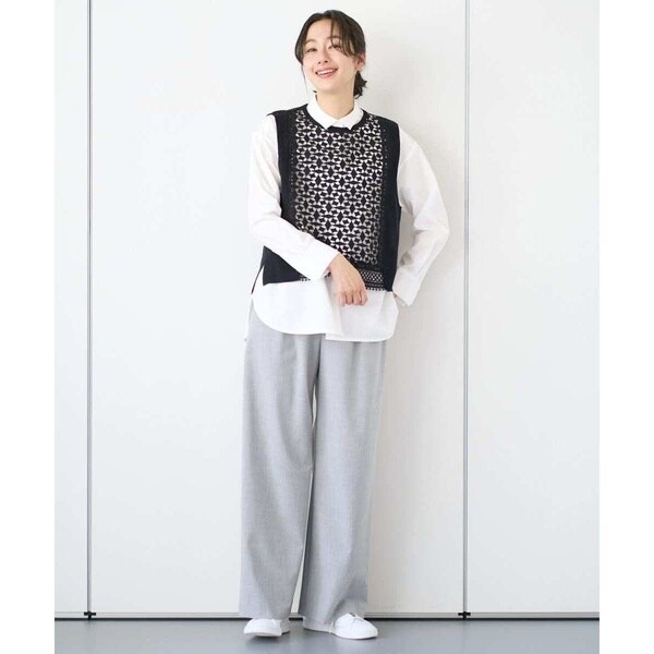 ジョルジュ・レッシュ（GEORGES RECH）/[日本製]ドロストタックワイドパンツ_14