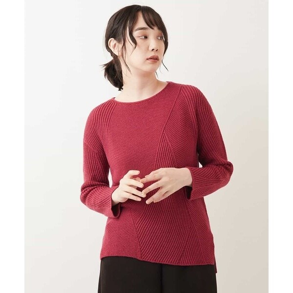 ジャンニ・ロ・ジュディチェ/【洗える】ホールガーメントニットプルオーバー