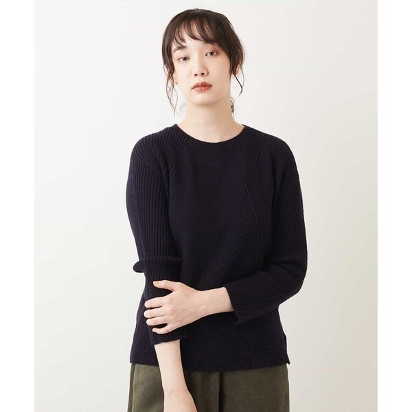 ジャンニ・ロ・ジュディチェ/【洗える】ホールガーメントニットプル