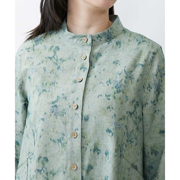 ジャンニ・ロ・ジュディチェ/【洗える】先染めコットンペイントブラウスジャケット ジャンニ・ロ・ジュディチェ/【洗える】先染めコットンペイント