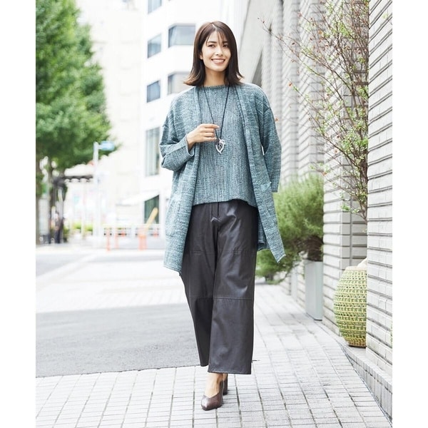 ジャンニ・ロ・ジュディチェ/ウエットレザーストレートパンツの通販は