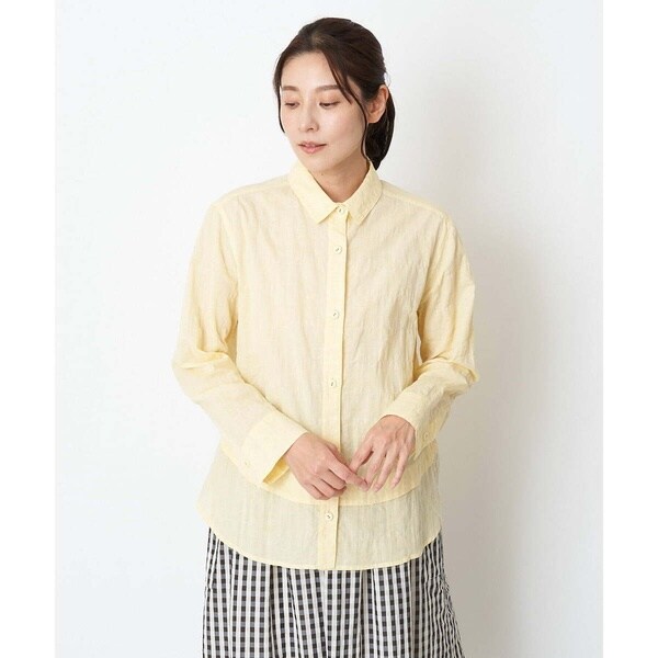 ジャンニ・ロ・ジュディチェ/[洗える・日本製]ドットパナマシャーリングブラウスの通販は