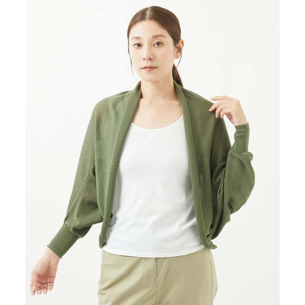 ジャンニ・ロ・ジュディチェ（GIANNI LO GIUDICE）/[洗える]天竺ドレープニットカーディガン