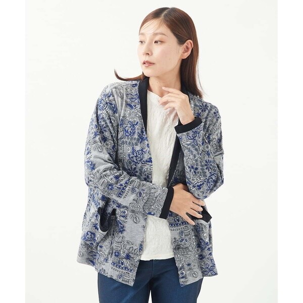 ジャンニ・ロ・ジュディチェ（GIANNI LO GIUDICE）/[洗える・日本製]ワンダーランドジャガードカーディガン_3