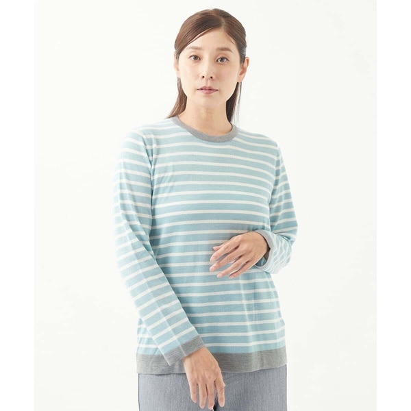 ジャンニ・ロ・ジュディチェ（GIANNI LO GIUDICE）/[洗える]ボーダーニットプルオーバー