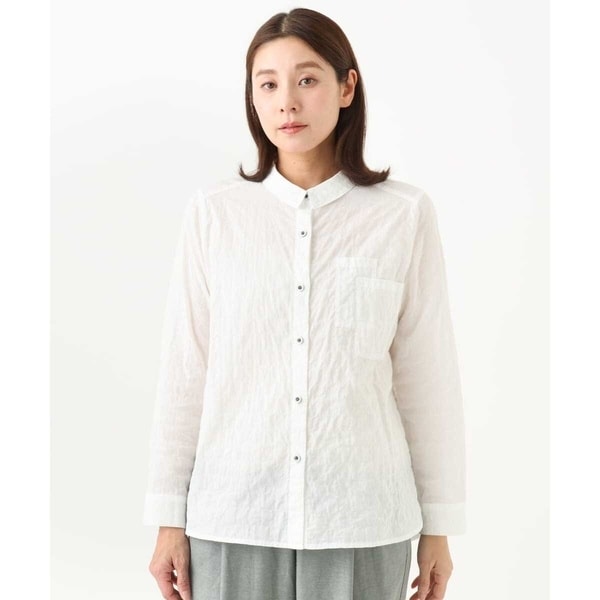 ジャンニ・ロ・ジュディチェ（GIANNI LO GIUDICE）/[洗える・日本製]シャーリングシャンブレーブラウス