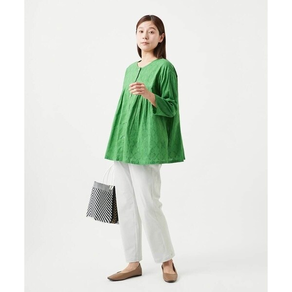 ジャンニ・ロ・ジュディチェ（GIANNI LO GIUDICE）/[洗える]ダイヤカットジャガードブラウス_12