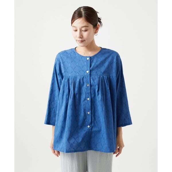 ジャンニ・ロ・ジュディチェ（GIANNI LO GIUDICE）/[洗える]ダイヤカットジャガードブラウス_19