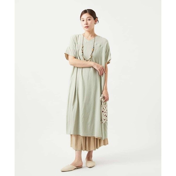 ジャンニ・ロ・ジュディチェ（GIANNI LO GIUDICE）/[洗える・リバーシブル]ポリエステルレーヨンプレーンウェーブワンピース_14