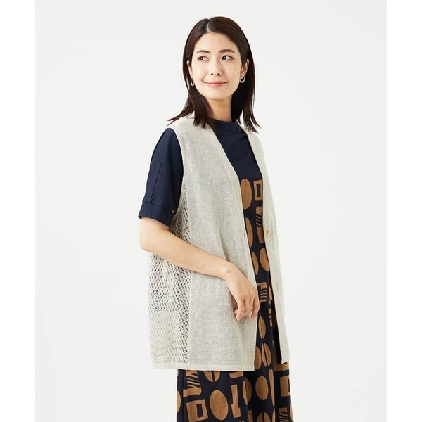 ジャンニ・ロ・ジュディチェ（GIANNI LO GIUDICE）/[日本製]アントワープリネンニットジレ