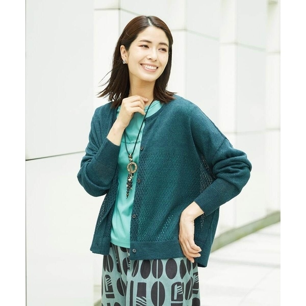 ジャンニ・ロ・ジュディチェ（GIANNI LO GIUDICE）/[日本製]アントワープリネンニットカーディガン