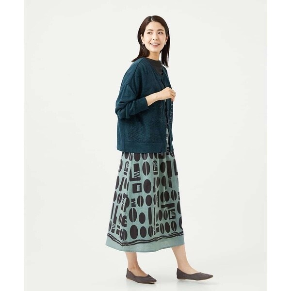 ジャンニ・ロ・ジュディチェ（GIANNI LO GIUDICE）/[洗える]コーヒービーンズプリントスカート_14