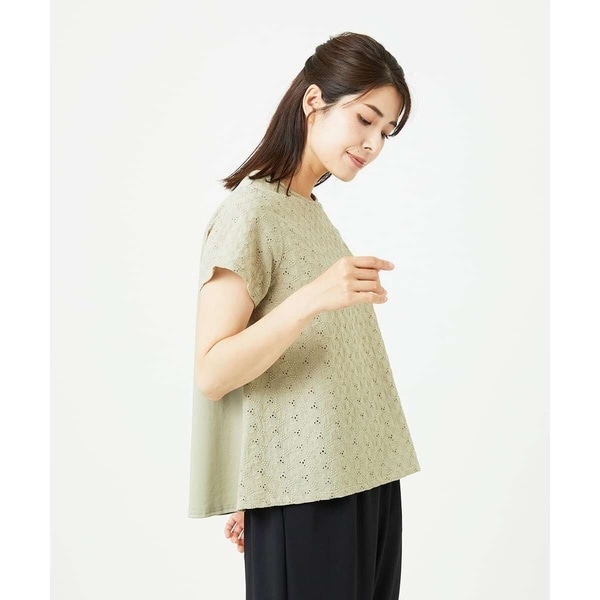 ジャンニ・ロ・ジュディチェ（GIANNI LO GIUDICE）/[洗える]トライアングルレースカットソー_1
