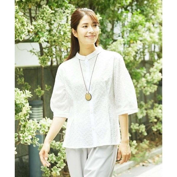 ジャンニ・ロ・ジュディチェ（GIANNI LO GIUDICE）/[洗える]トライアングルレースブラウス