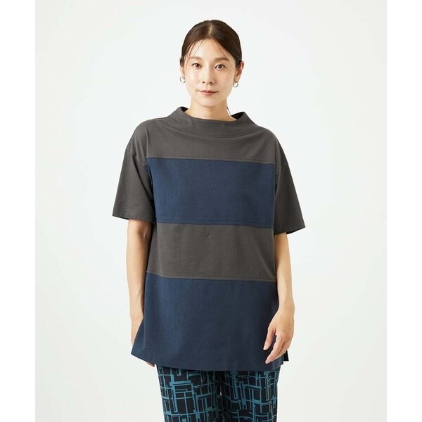 ジャンニ・ロ・ジュディチェ（GIANNI LO GIUDICE）/[洗える・日本製]ドッキングコットン天竺チュニックカットソー_10