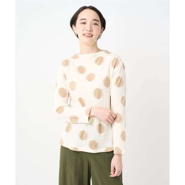 ジャンニ・ロ・ジュディチェ（GIANNI LO GIUDICE）/[洗える・日本製]強撚コットンドットカットソー