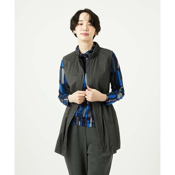 ジャンニ・ロ・ジュディチェ（GIANNI LO GIUDICE）/[洗える]マイクロストライプストレッチロングベスト_12