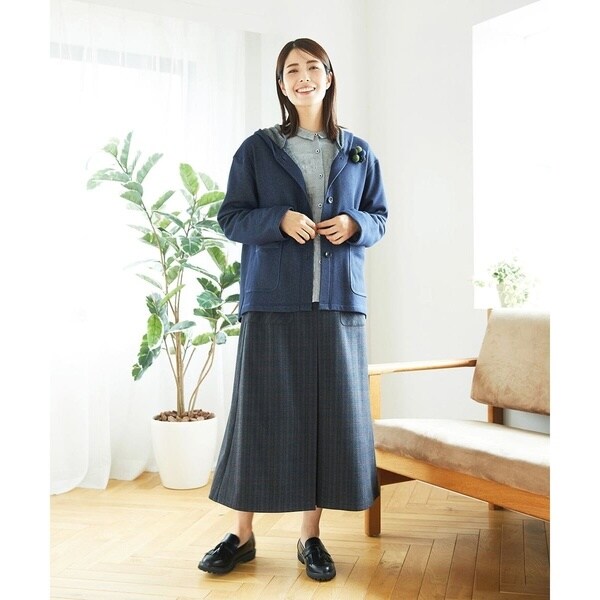 ジャンニ・ロ・ジュディチェ（GIANNI LO GIUDICE）/[洗える]レーヨン混ストレッチチェックスカート_11