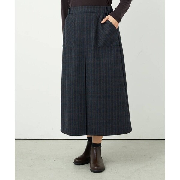 ジャンニ・ロ・ジュディチェ（GIANNI LO GIUDICE）/[洗える]レーヨン混ストレッチチェックスカート_13