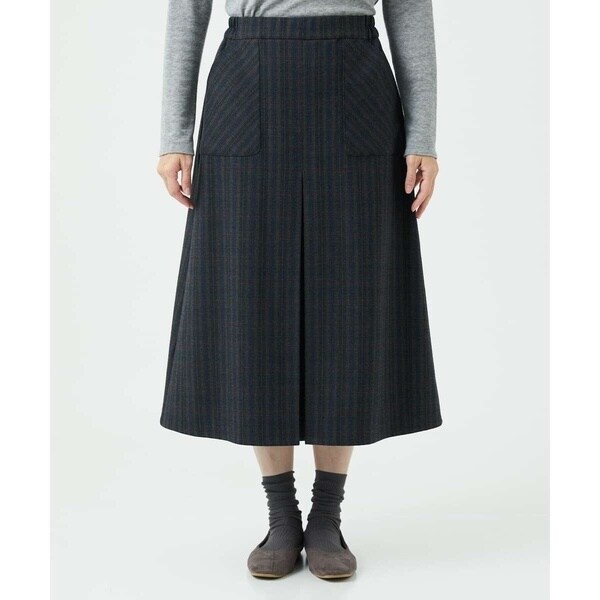 ジャンニ・ロ・ジュディチェ（GIANNI LO GIUDICE）/[洗える]レーヨン混ストレッチチェックスカート_16