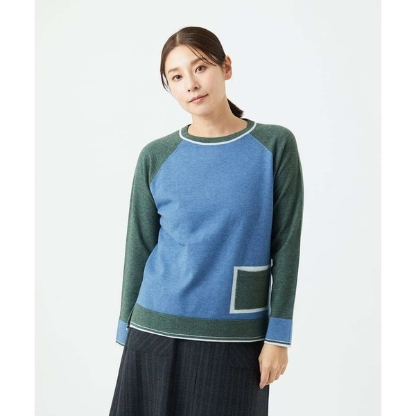 ジャンニ・ロ・ジュディチェ（GIANNI LO GIUDICE）/バイカラーポケットニット