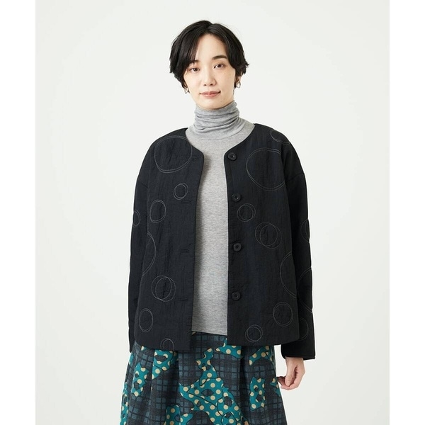 ジャンニ・ロ・ジュディチェ（GIANNI LO GIUDICE）/ドットキルトノーカラージャケット