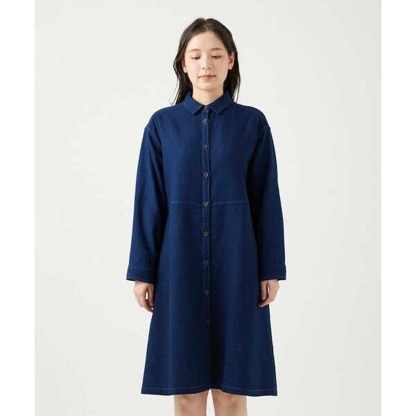 ジャンニ・ロ・ジュディチェ（GIANNI LO GIUDICE）/[洗える]二重織ガーゼデニム製品染めブラウス_3