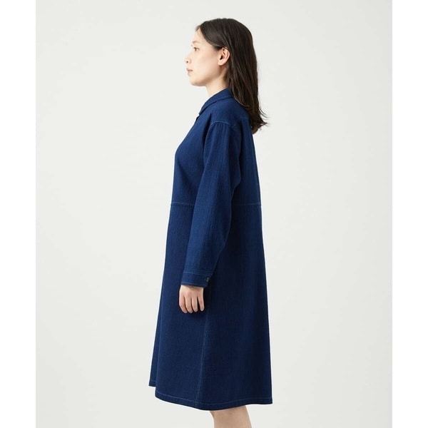 ジャンニ・ロ・ジュディチェ（GIANNI LO GIUDICE）/[洗える]二重織ガーゼデニム製品染めブラウス_4