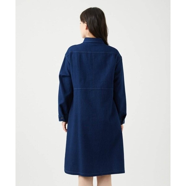ジャンニ・ロ・ジュディチェ（GIANNI LO GIUDICE）/[洗える]二重織ガーゼデニム製品染めブラウス_5