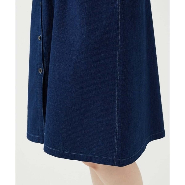 ジャンニ・ロ・ジュディチェ（GIANNI LO GIUDICE）/[洗える]二重織ガーゼデニム製品染めブラウス_9