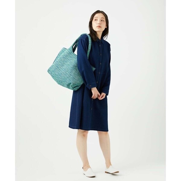 ジャンニ・ロ・ジュディチェ（GIANNI LO GIUDICE）/[洗える]二重織ガーゼデニム製品染めブラウス_13