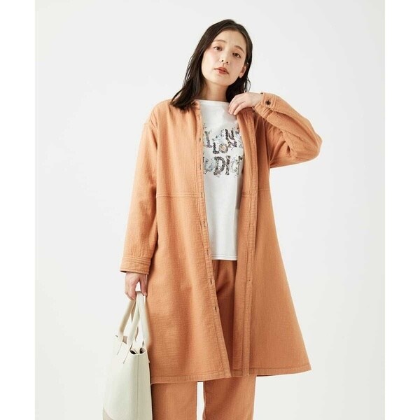 ジャンニ・ロ・ジュディチェ（GIANNI LO GIUDICE）/[洗える]二重織ガーゼデニム製品染めブラウス_14