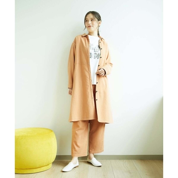 ジャンニ・ロ・ジュディチェ（GIANNI LO GIUDICE）/[洗える]二重織ガーゼデニム製品染めブラウス_15