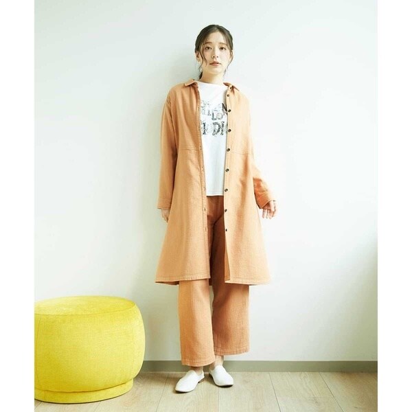 ジャンニ・ロ・ジュディチェ（GIANNI LO GIUDICE）/[洗える]二重織ガーゼデニム製品染めブラウス_16