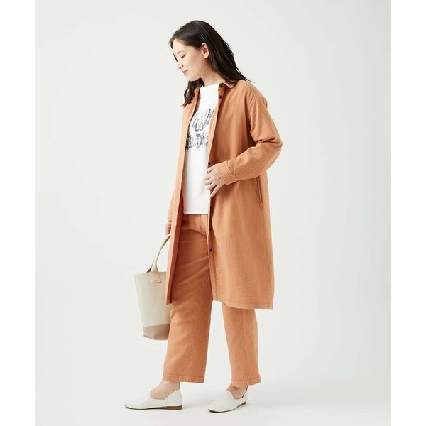 ジャンニ・ロ・ジュディチェ（GIANNI LO GIUDICE）/[洗える]二重織ガーゼデニム製品染めブラウス_18