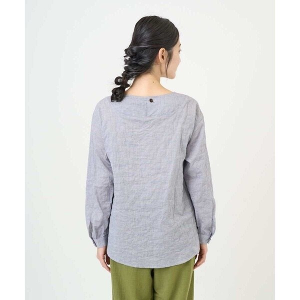 ジャンニ・ロ・ジュディチェ（GIANNI LO GIUDICE）/[洗える・日本製]シャーリングシャンブレーブラウス_7