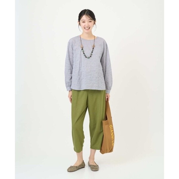 ジャンニ・ロ・ジュディチェ（GIANNI LO GIUDICE）/[洗える・日本製]シャーリングシャンブレーブラウス_15