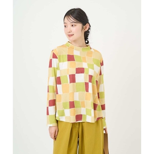 ジャンニ・ロ・ジュディチェ（GIANNI LO GIUDICE）/[洗える・日本製]コットン天竺ブロックチェックプリントカットソー_17