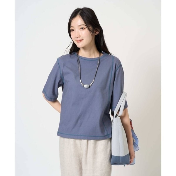 ジャンニ・ロ・ジュディチェ（GIANNI LO GIUDICE）/[洗える]クールローレルスカイコットTシャツ_2