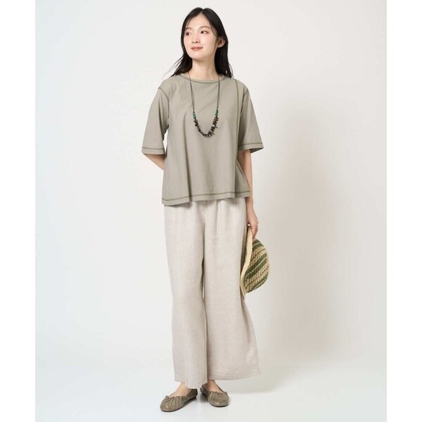 ジャンニ・ロ・ジュディチェ（GIANNI LO GIUDICE）/[洗える]クールローレルスカイコットTシャツ_15