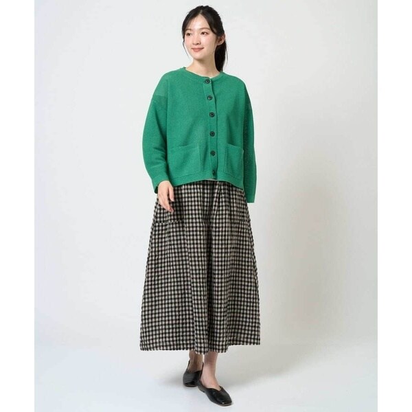ジャンニ・ロ・ジュディチェ（GIANNI LO GIUDICE）/[洗える]リネンコットンギンガムチェックスカート_3