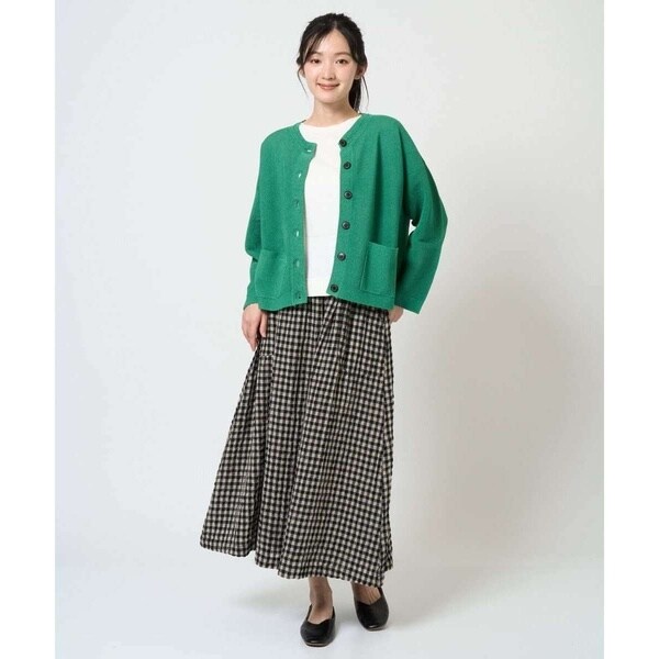ジャンニ・ロ・ジュディチェ（GIANNI LO GIUDICE）/[洗える]リネンコットンギンガムチェックスカート_8