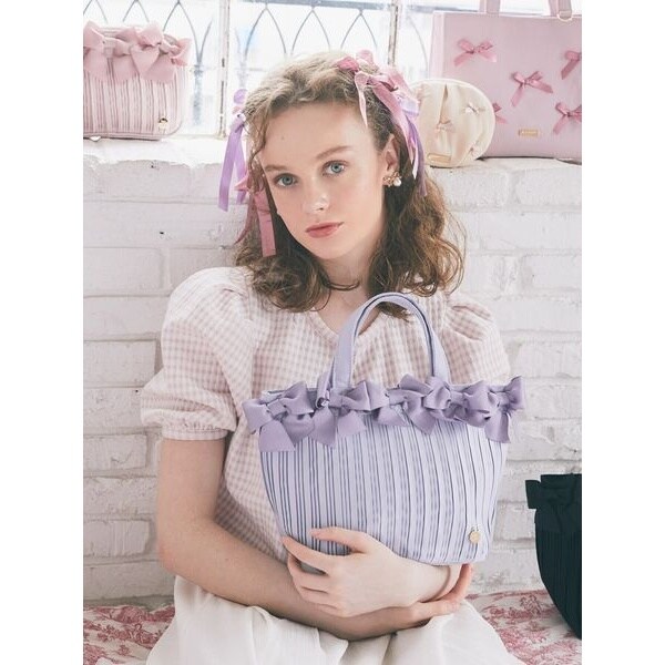 メゾン ド フルール（Maison de FLEUR）/リボンプリーツトートバッグの通販は