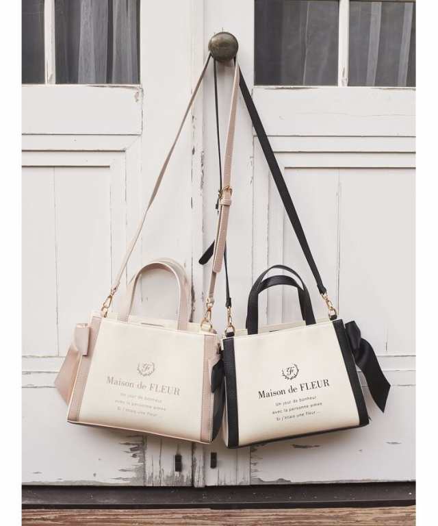 メゾン ド フルール（Maison de FLEUR）/キャンバススクエア2Wayトートバッグの通販は