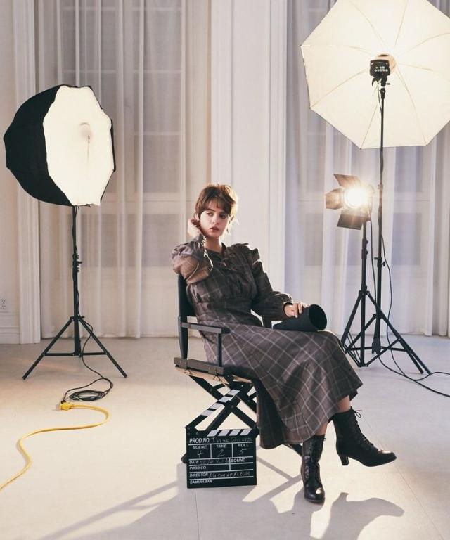 メゾン ド フルール（Maison de FLEUR）/聡明な淑女のチェックワンピース