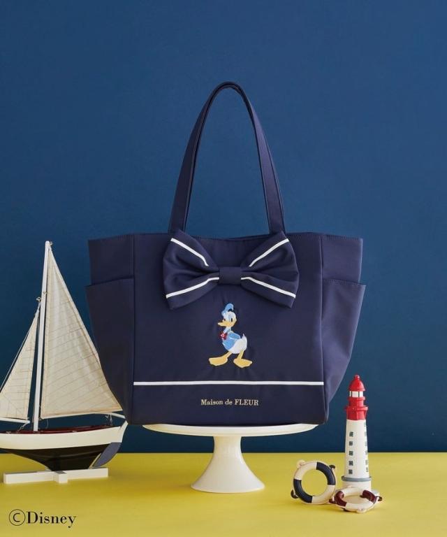 メゾン ド フルール（Maison de FLEUR）/Donald Duck／サイドポケットトートバッグ