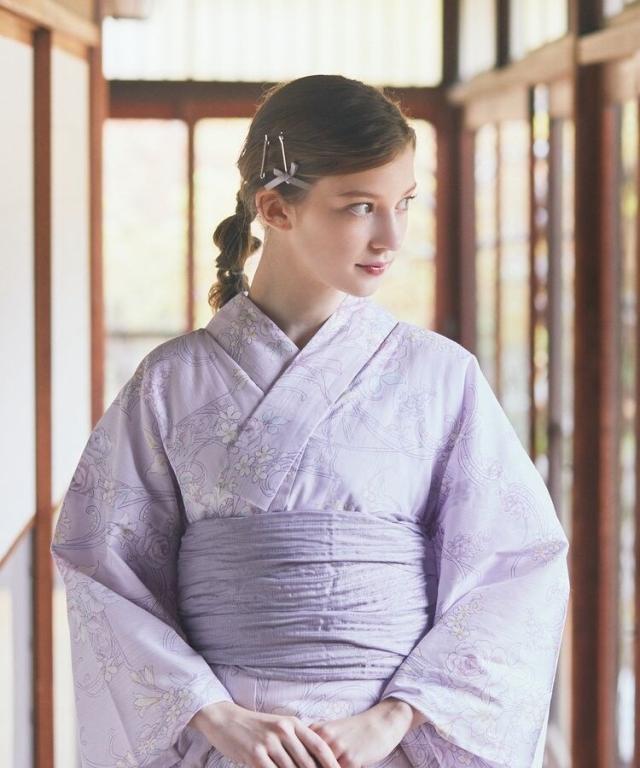 メゾン ド フルール（Maison de FLEUR）/【兵児帯セット】フローラル浴衣