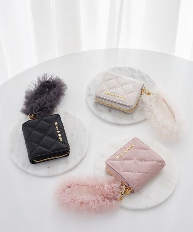メゾン ド フルール（Maison de FLEUR）/チュールストラップウォレット
