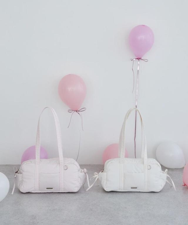 メゾン ド フルール（Maison de FLEUR）/サイドリボンパファーボストンバッグ