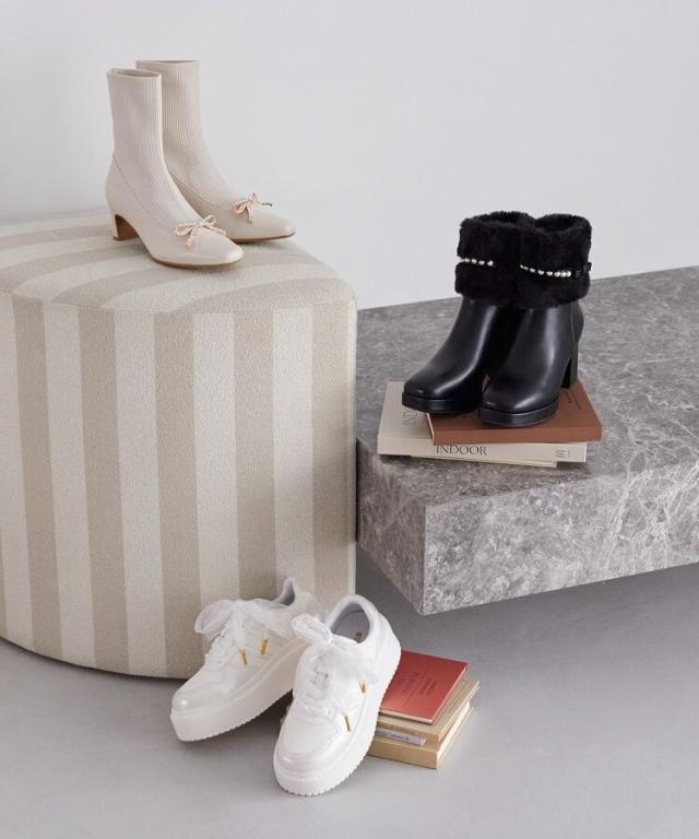 メゾン ド フルール（Maison de FLEUR）/リボンビジューニットブーツ_6